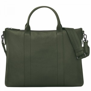 Aktówka Longchamp 3D Damskie Khaki Polska | 10237HCV292