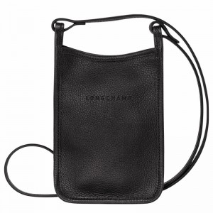 Etui Longchamp Le FOULONNÉ Damskie Czarne Polska | 34200021001