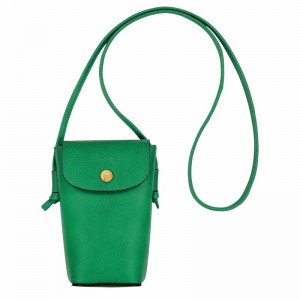 Etui Longchamp ÉPURE Damskie Zielone Polska | 34193HYZ129