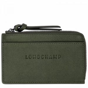 Etui na Karty Longchamp 3D Damskie Khaki Polska | 30034HCV292