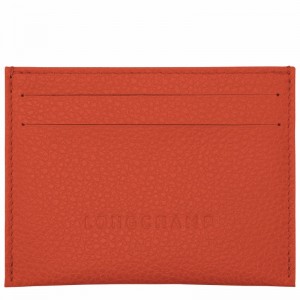 Etui na Karty Longchamp Le FOULONNÉ Damskie Pomarańczowe Polska | L3218021685