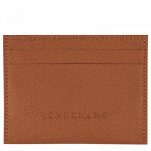 Etui na Karty Longchamp Le FOULONNÉ Damskie Caramel Polska | L3218021121