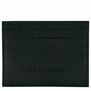 Etui na Karty Longchamp Le FOULONNÉ Damskie Czarne Polska | L3218021001