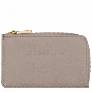 Etui na Karty Longchamp Le FOULONNÉ Damskie Szare Polska | 30036021P55