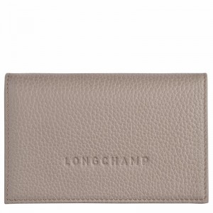 Etui na Karty Longchamp Le FOULONNÉ Damskie Szare Polska | L3243021P55