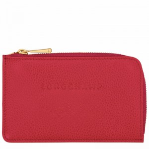 Etui na Karty Longchamp Le FOULONNÉ Damskie Czerwone Polska | 30036021C39