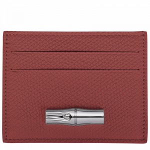 Etui na Karty Longchamp Le Roseau Damskie Brązowe Polska | L3218HFP404