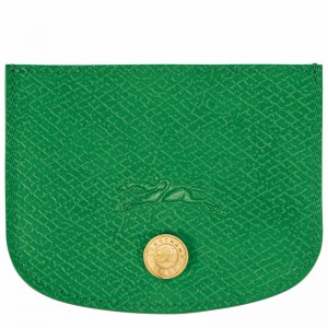 Etui na Karty Longchamp ÉPURE Damskie Zielone Polska | 30031HYZ129