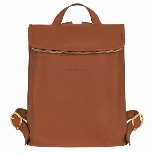 Plecaki Longchamp Le FOULONNÉ Damskie Caramel Polska | 10195021121