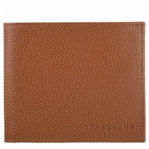 Portfele Longchamp Le FOULONNÉ Damskie Caramel Polska | L3508021F72