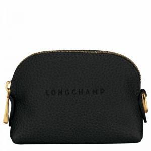 Portmonetki Longchamp Le FOULONNÉ Damskie Czarne Polska | L3686021001