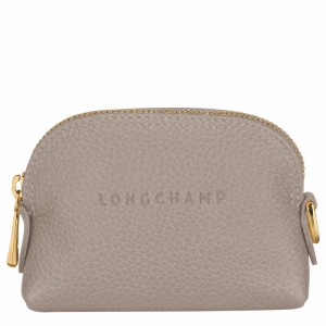 Portmonetki Longchamp Le FOULONNÉ Damskie Szare Polska | L3686021P55