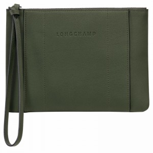 Pouches Longchamp 3D Damskie Khaki Polska | 30032HCV292