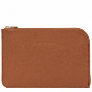 Pouches Longchamp Le FOULONNÉ Damskie Caramel Polska | 30040021121