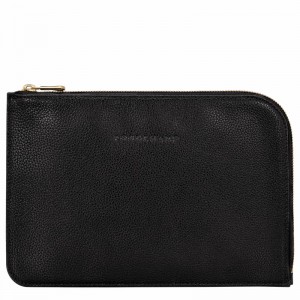 Pouches Longchamp Le FOULONNÉ Damskie Czarne Polska | 30040021001