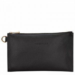 Pouches Longchamp Le FOULONNÉ Damskie Czarne Polska | L2541021001