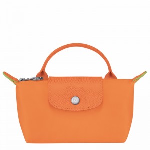 Pouches Longchamp Le Pliage Green Damskie Pomarańczowe Polska | 34175919P54