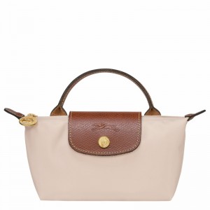 Pouches Longchamp Le Pliage Original Damskie Białe Polska | 34175089P71