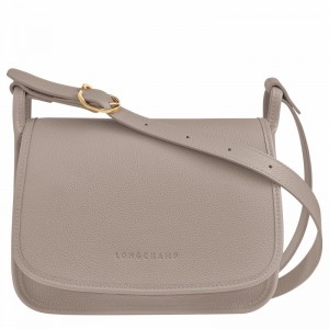 Torba Crossbody Longchamp Le FOULONNÉ M Damskie Szare Polska | 10135021P55