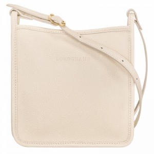 Torba Crossbody Longchamp Le FOULONNÉ S Damskie Białe Polska | 10138021555