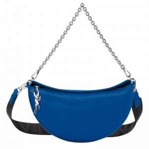 Torba Crossbody Longchamp Smile S Damskie Niebieskie Polska | 10224HDSI17