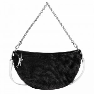 Torba Crossbody Longchamp Smile S Damskie Czarne Polska | 10224HFB001