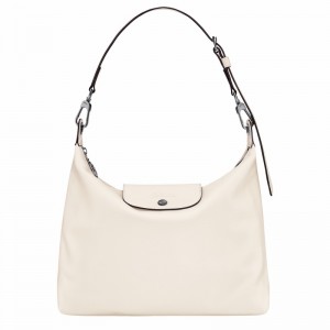 Torba Hobo Longchamp Le Pliage Xtra M Damskie Białe Polska | 10189987037