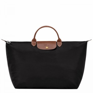 Torby Podróżne Longchamp Le Pliage Original S Męskie Czarne Polska | L1624089001-