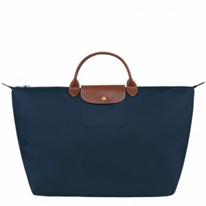 Torby Podróżne Longchamp Le Pliage Original S Męskie Granatowe Polska | L1624089P68-