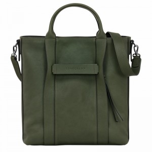 Torby Tote Longchamp 3D L Damskie Khaki Polska | 20052HCV292