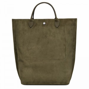 Torby Tote Longchamp Cabas Longchamp M Damskie Khaki Polska | 10277HFO292