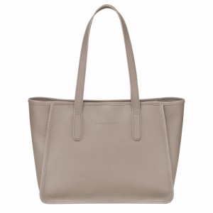 Torby Tote Longchamp Le FOULONNÉ L Damskie Szare Polska | 10190021P55