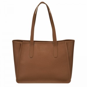 Torby Tote Longchamp Le FOULONNÉ L Damskie Caramel Polska | 10190021121