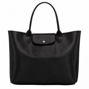 Torby Tote Longchamp Le Pliage City L Damskie Czarne Polska | 10182HYQ001