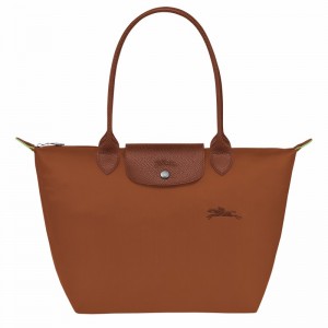 Torby Tote Longchamp Le Pliage Green M Damskie Brązowe Polska | L2605919504