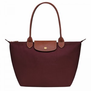 Torby Tote Longchamp Le Pliage Original M Damskie Bordowe Polska | L2605089P87