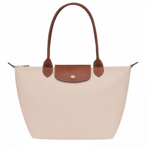 Torby Tote Longchamp Le Pliage Original M Damskie Białe Polska | L2605089P71