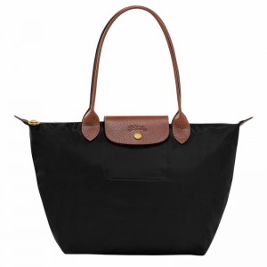 Torby Tote Longchamp Le Pliage Original M Damskie Czarne Polska | L2605089001