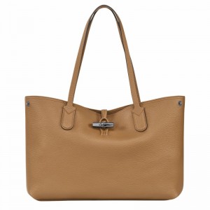 Torby Tote Longchamp Le Roseau Essential L Damskie Khaki Polska | L2686968026