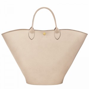 Torby Tote Longchamp ÉPURE XL Damskie Białe Polska | 10260HYZ555