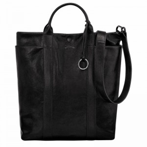 Torby Tote Longchamp Parisis M Damskie Czarne Polska | 10265HFC001