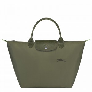 Torebka Longchamp Le Pliage Green M Damskie Zielone Polska | L1623919479