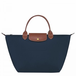 Torebka Longchamp Le Pliage Original M Damskie Granatowe Polska | L1623089P68