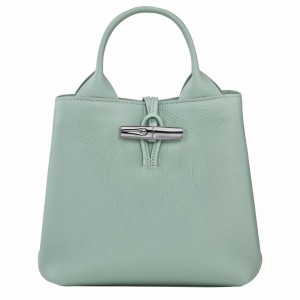 Torebka Longchamp Le Roseau S Damskie Celadon Polska | 10273HFP282