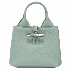 Torebka Longchamp Le Roseau XS Damskie Celadon Polska | 10278HFP282