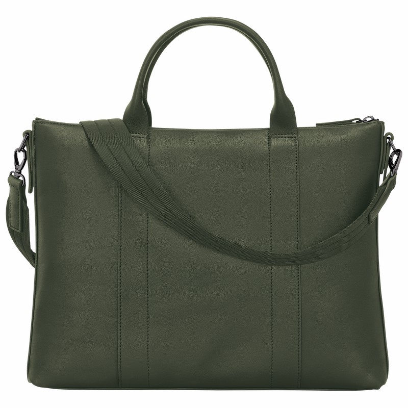 Aktówka Longchamp 3D Damskie Khaki Polska | 10237HCV292