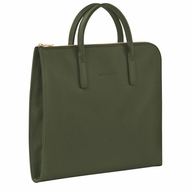 Aktówka Longchamp Le FOULONNÉ S Damskie Khaki Polska | L2115021892