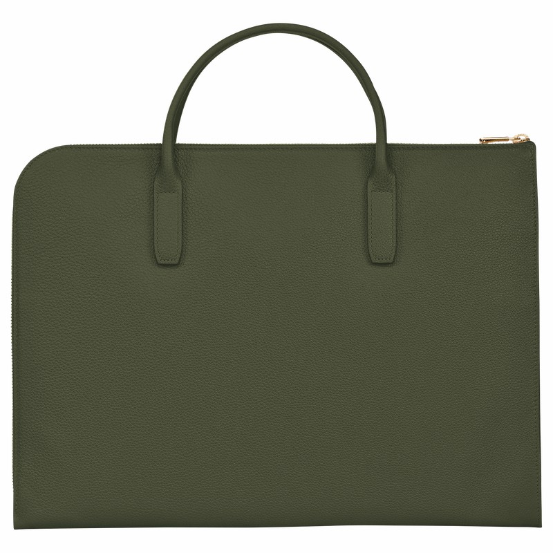 Aktówka Longchamp Le FOULONNÉ S Damskie Khaki Polska | L2115021892