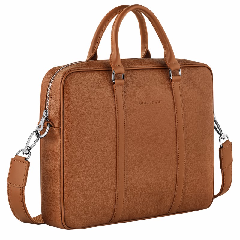 Aktówka Longchamp Le FOULONNÉ XS Damskie Caramel Polska | L2121021F72