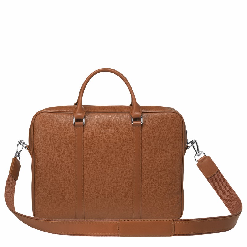 Aktówka Longchamp Le FOULONNÉ XS Damskie Caramel Polska | L2121021F72